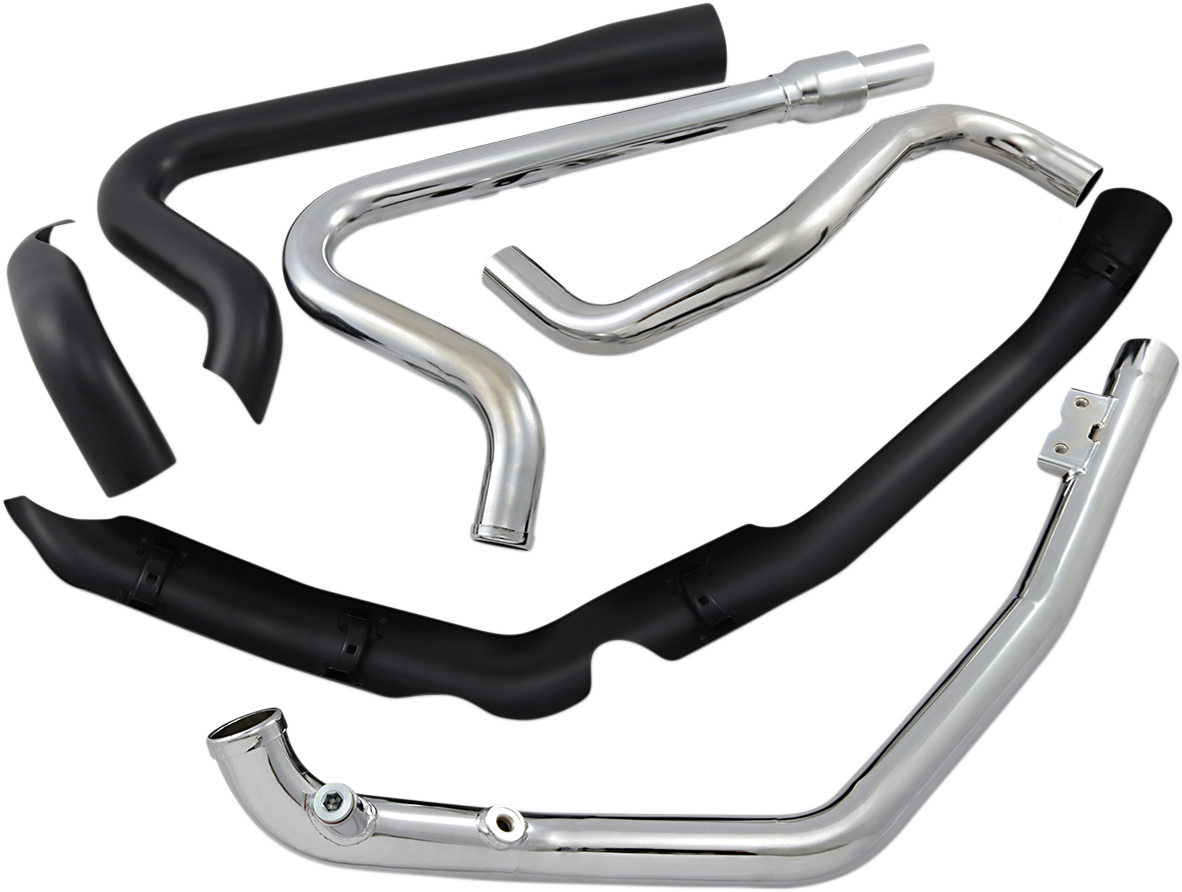 COBRA True Dual Headpipes - Black - Dresser  Glide  2017-2022	 6257RB