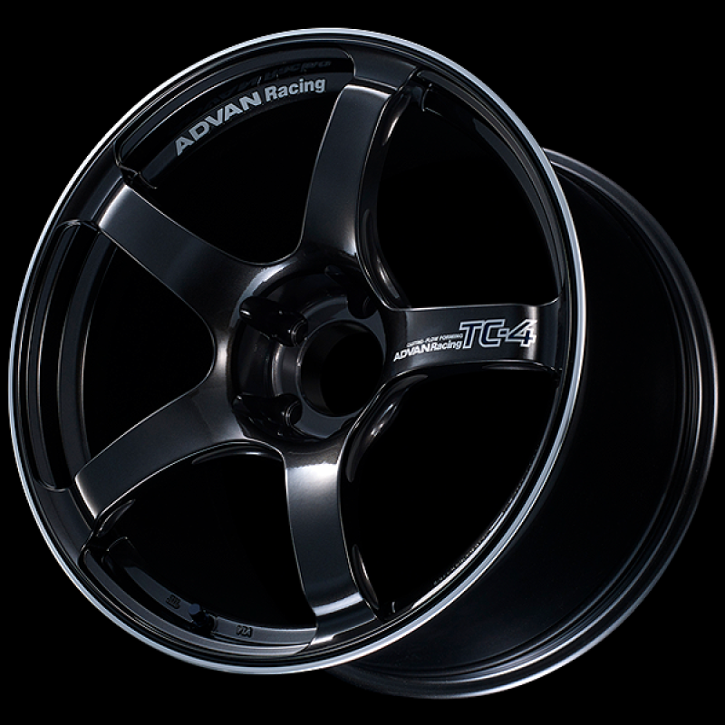 Advan TC4 18x9 +25mm 5x112 Racing Black Gunmetallic and Ring Wheel YAD8I25MBGR