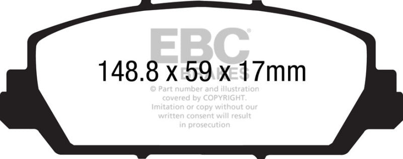 EBC 12+ Acura RDX 3.5 Greenstuff Front Brake Pads DP21896