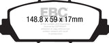 EBC 12+ Acura RDX 3.5 Redstuff Front Brake Pads DP31896C