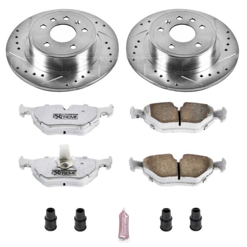 Power Stop 99-10 Saab 9-5 Rear Z26 Street Warrior Brake Kit