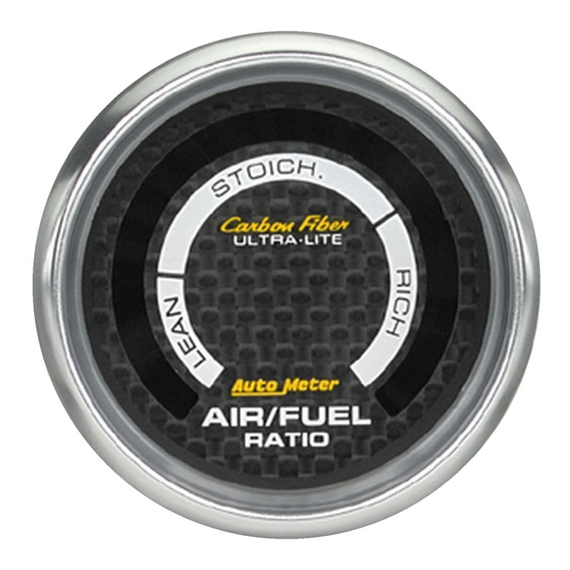 Autometer Carbon Fiber 52mm Electronic Air Fuel Gauge 4775