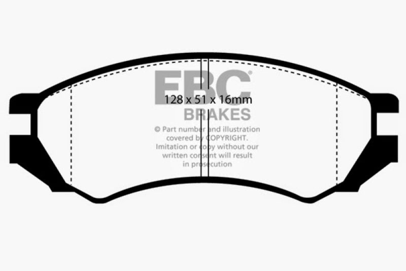 EBC 91-93 Nissan NX 2.0 (ABS) Yellowstuff Front Brake Pads DP4839R