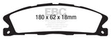 EBC 13+ Ford Explorer 3.5 Twin Turbo 4WD Greenstuff Front Brake Pads DP61886