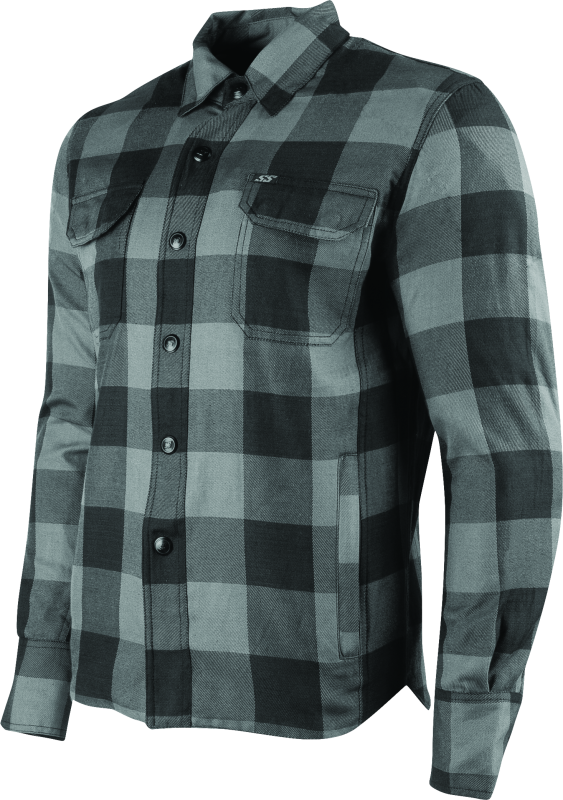 Speed and Strength True Grit Armored Moto Shirt Grey - Medium 889732