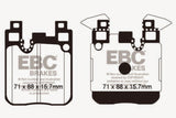 EBC 14+ BMW M3 3.0 Twin Turbo (F80) Redstuff Rear Brake Pads DP32133C