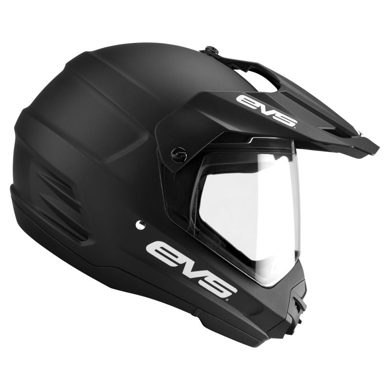 EVS Dual Sport Helmet Venture Solid Matte Black - Large DSHE18VS-BK-L