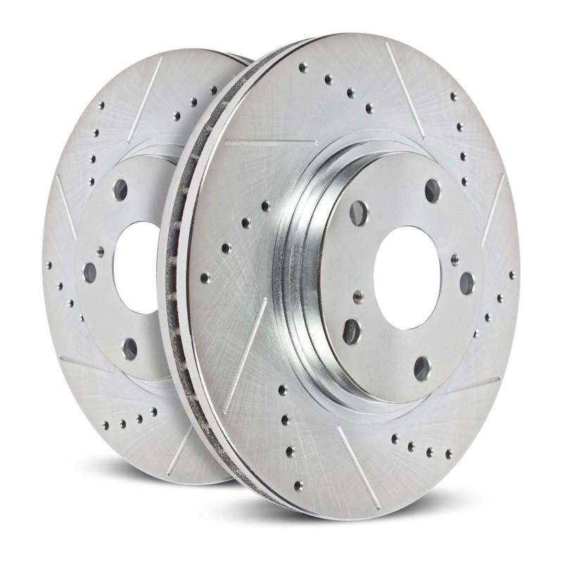 Power Stop 02-06 Audi A4 Rear Evolution Drilled & Slotted Rotors - Pair