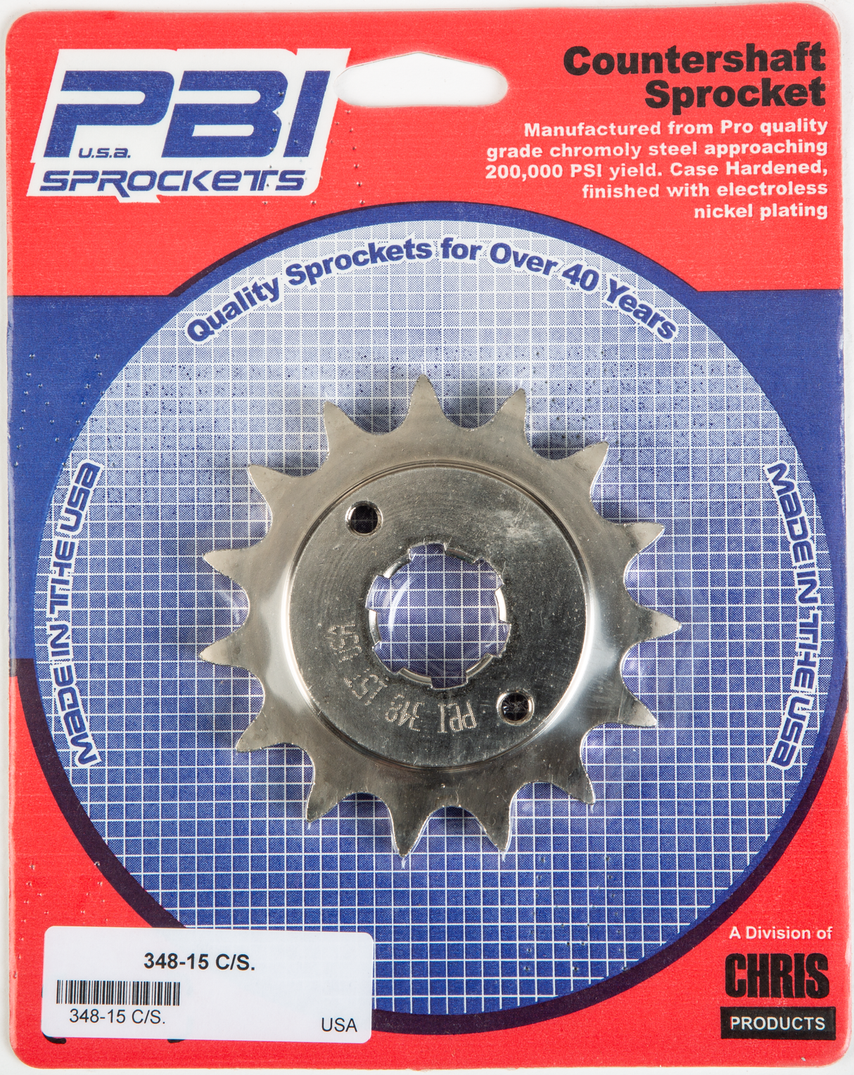 PBIFront Cs Sprocket Steel 15t-530 Hon348-15