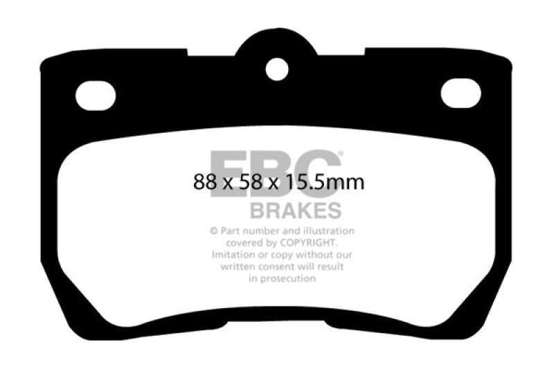 EBC 06-07 Lexus GS300 3.0 Redstuff Rear Brake Pads DP31586C