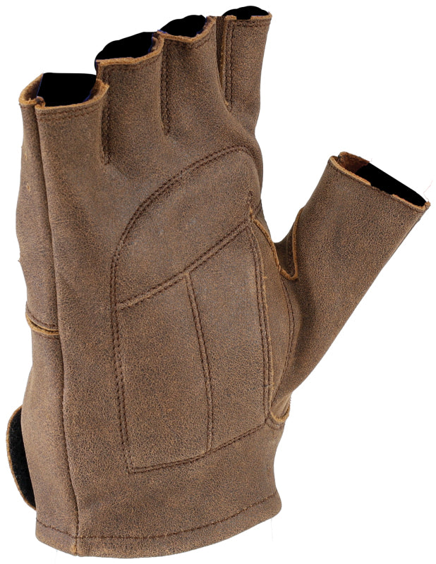 Kuryakyn By River Road Buster Vintage Shorty Gloves Black - XL