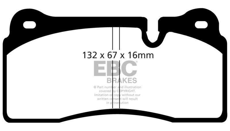 EBC 08-17 Audi R8 / 04-14 Lamborghini Gallardo Redstuff Rear Brake Pads DP31127C