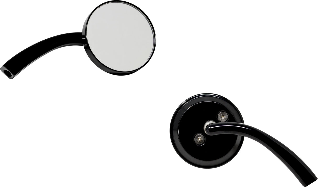 NOMADICBillet Round Mirror Right BlackN-BMR-2