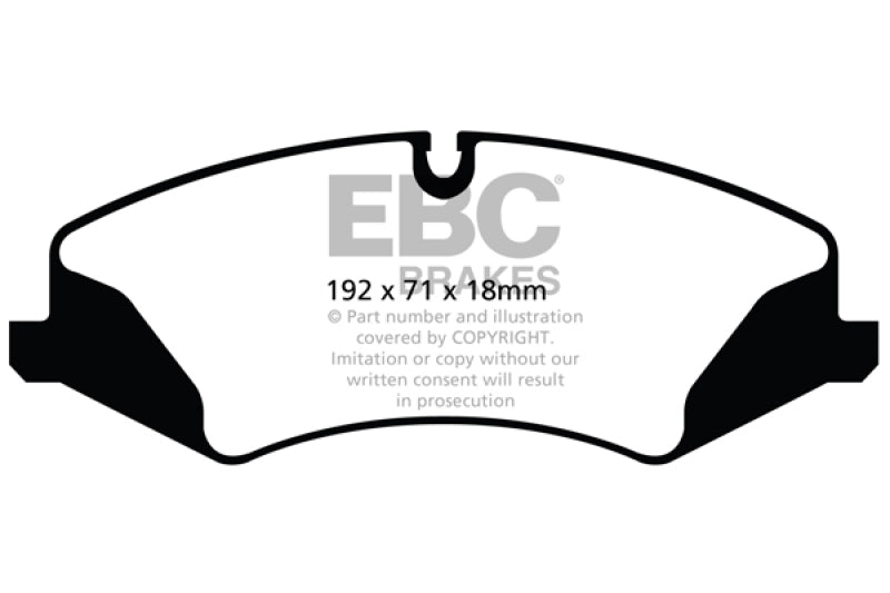 EBC 14+ Land Rover LR4 3.0 Supercharged Greenstuff Front Brake Pads DP62123