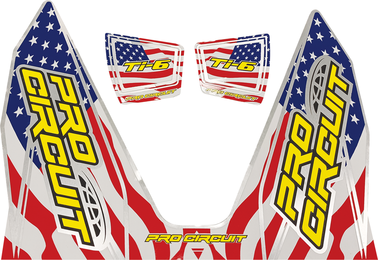 PRO CIRCUIT Ti-6 Decal - Stars and Stripes DC22TI6-SS