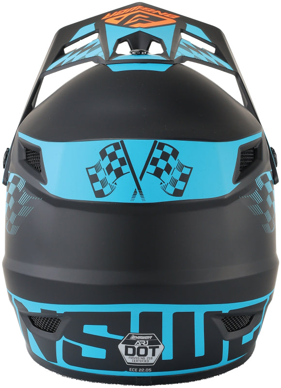 Answer AR1 Sweep Helmet Black/Astana/Hyper Orange Youth - Large 442932