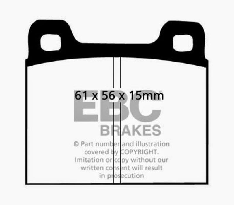 EBC 73-77 Porsche 911 2.7L Redstuff Front/Rear Brake Pads DP3104C