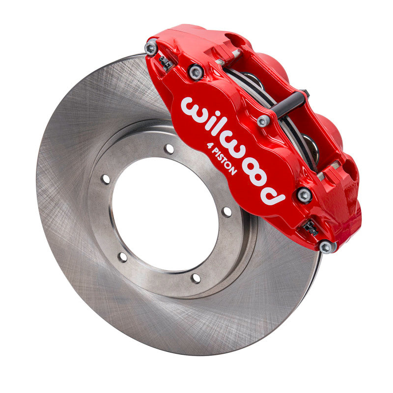 Wilwood 69-83 Porsche 911 Front Superlite Brake Kit 3.5in MT Plain Face - Red