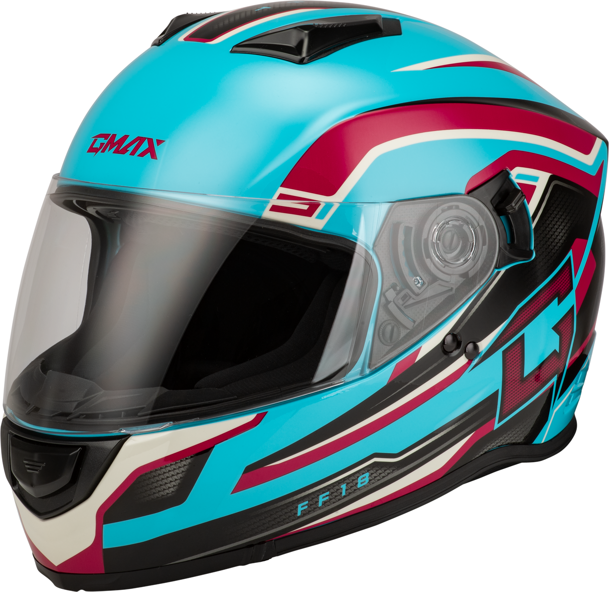 GMAX Ff-18 Drift Helmet Blue/Black/Red 3x F11811389