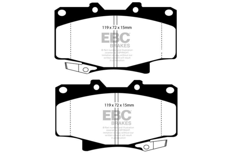 EBC 96-97 Lexus LX450 4.5 Yellowstuff Front Brake Pads DP4992R