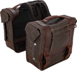 BURLY BRAND Throw-Over Saddlebag - Dark Oak B15-1002D