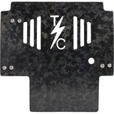 THRASHIN SUPPLY CO. Skid Plate - Carbon Fiber/Forged - With Gold Brackets - FLHX/FLTRX TSC-3035-5
