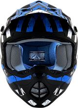 AFX FX-17Y Helmet - Attack - Matte Black/Blue - Small 0111-1408