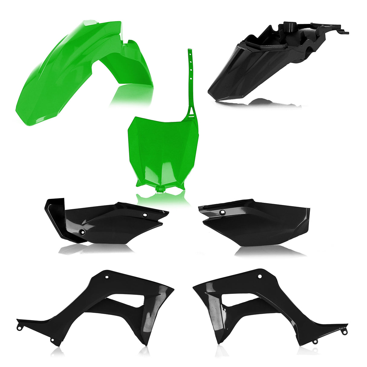 ACERBIS Full Plastic Kit Hon Green/Black 2861931089