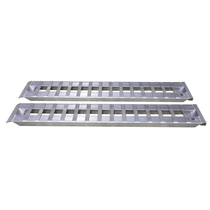 Gen-Y Heavy-Duty 10ft Aluminum Loading Ramps 15in x 120in 5K Capacity Per Ramp - Pair GH-16120