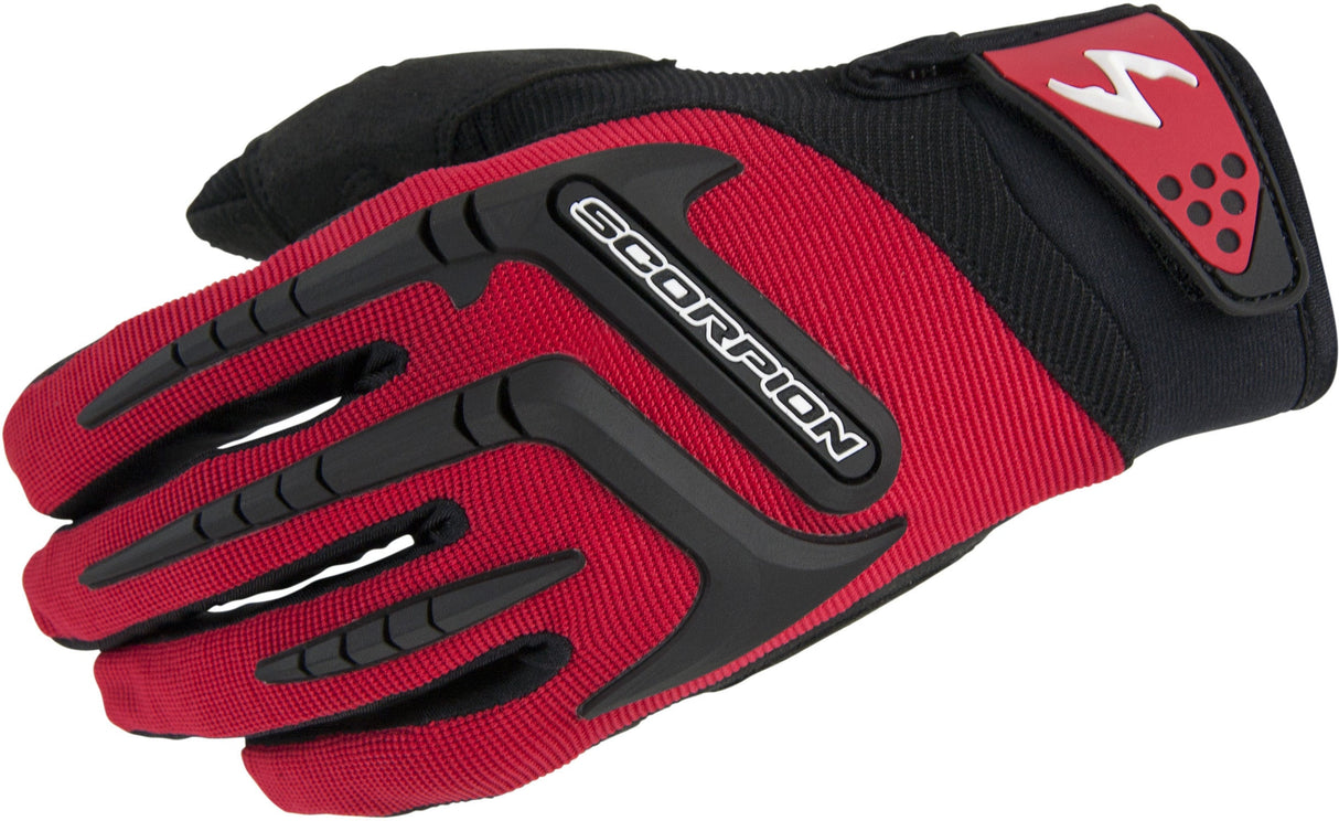 SCORPION EXO Skrub Gloves Red Md G12-014