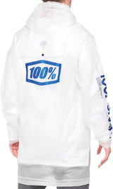 100% Torrent Raincoat - Clear - XL 20040-00013