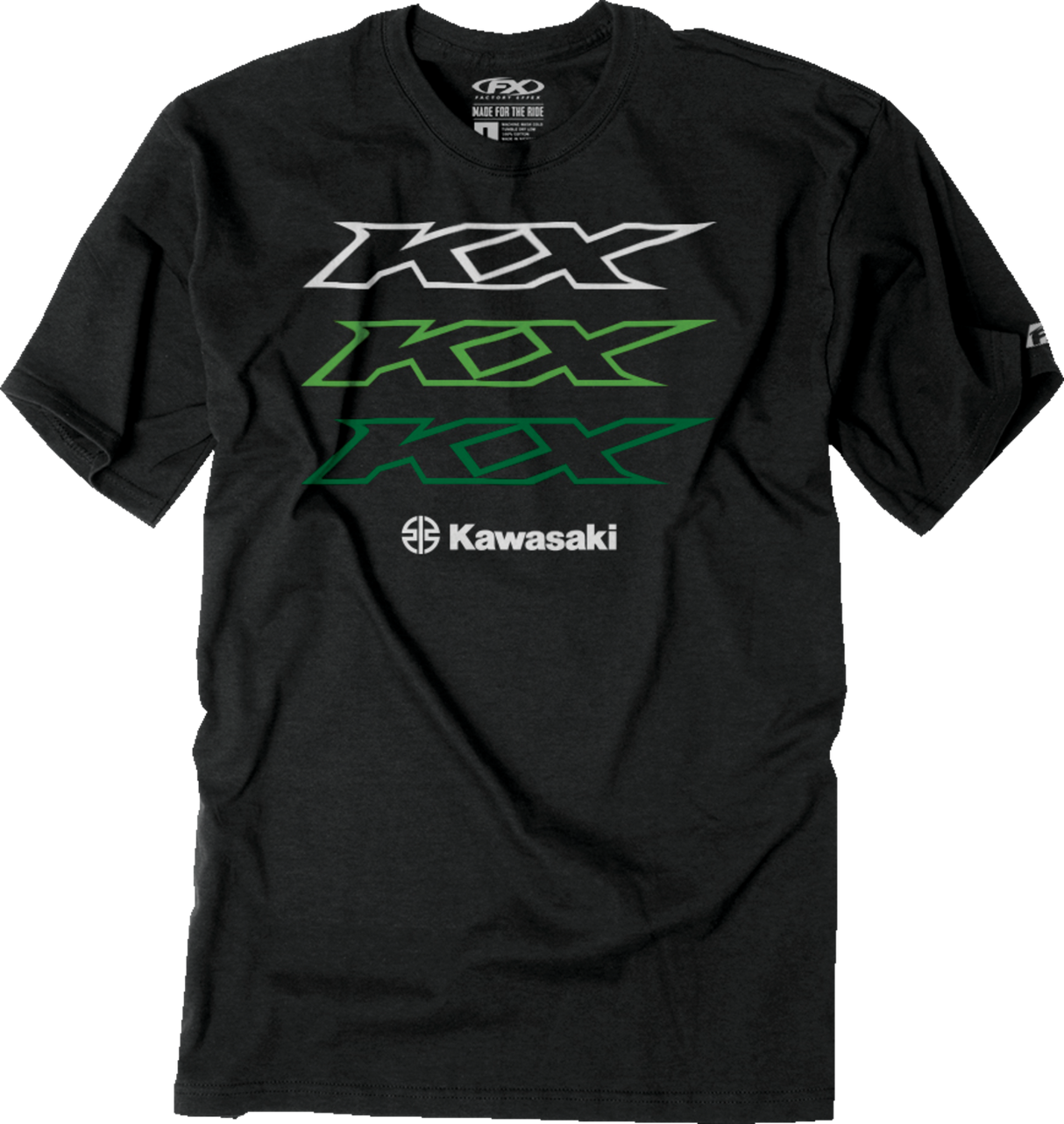 FACTORY EFFEX Kawasaki Repeater T-Shirt - Heather Charcoal - Large 26-87104