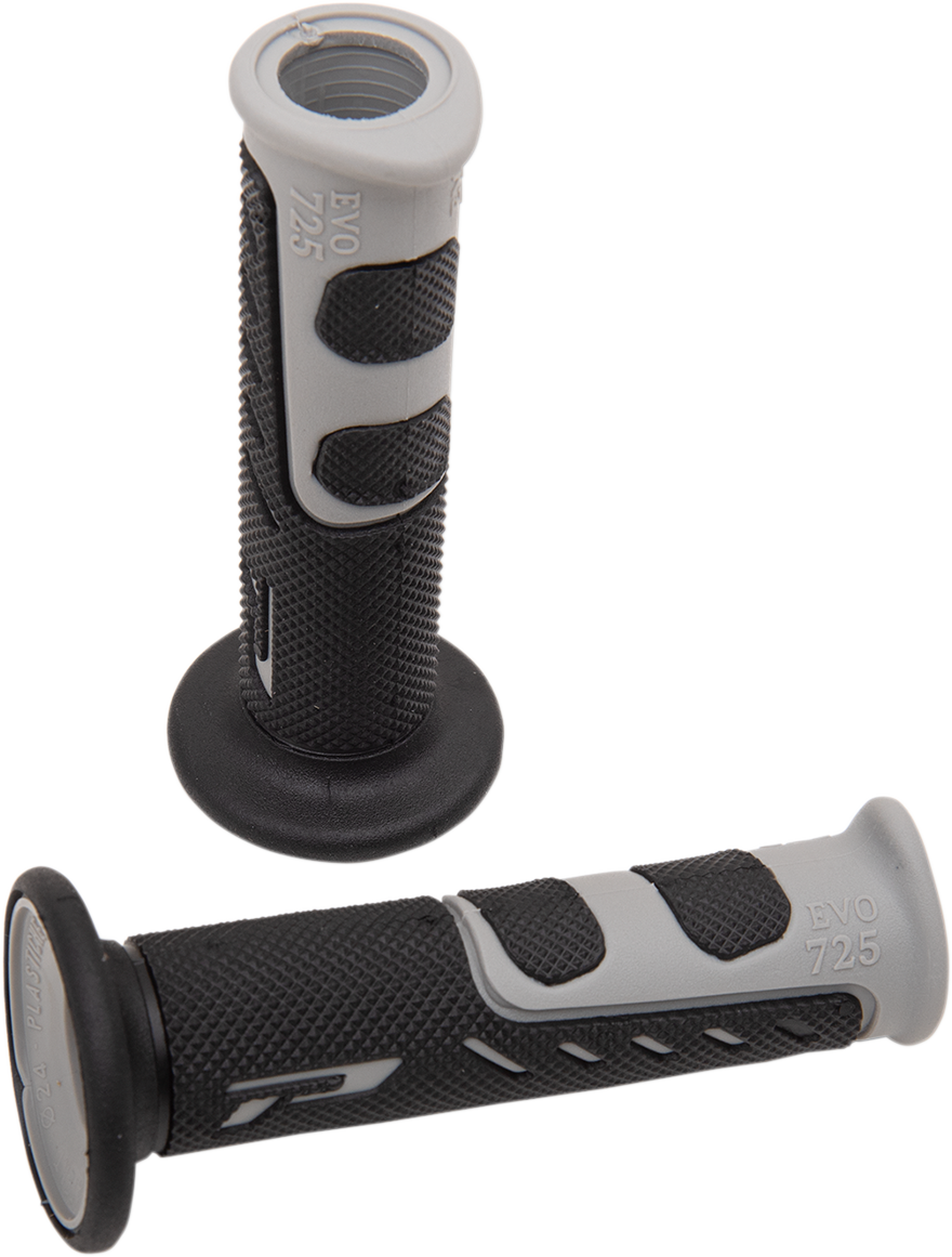 PRO GRIP Grips - EVO - 725 - Open Ends - Gray/Black PA0725OEGR02