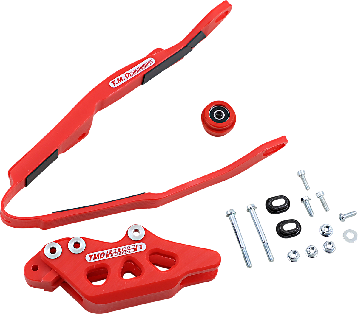 T.M. DESIGNWORKS Chain Guide/Slider - Honda - Red HCP-H03-RD