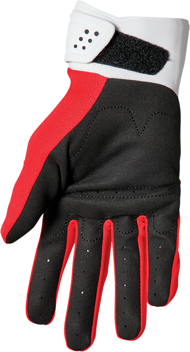 THOR Youth Spectrum Gloves - Red/White - Medium 3332-1610