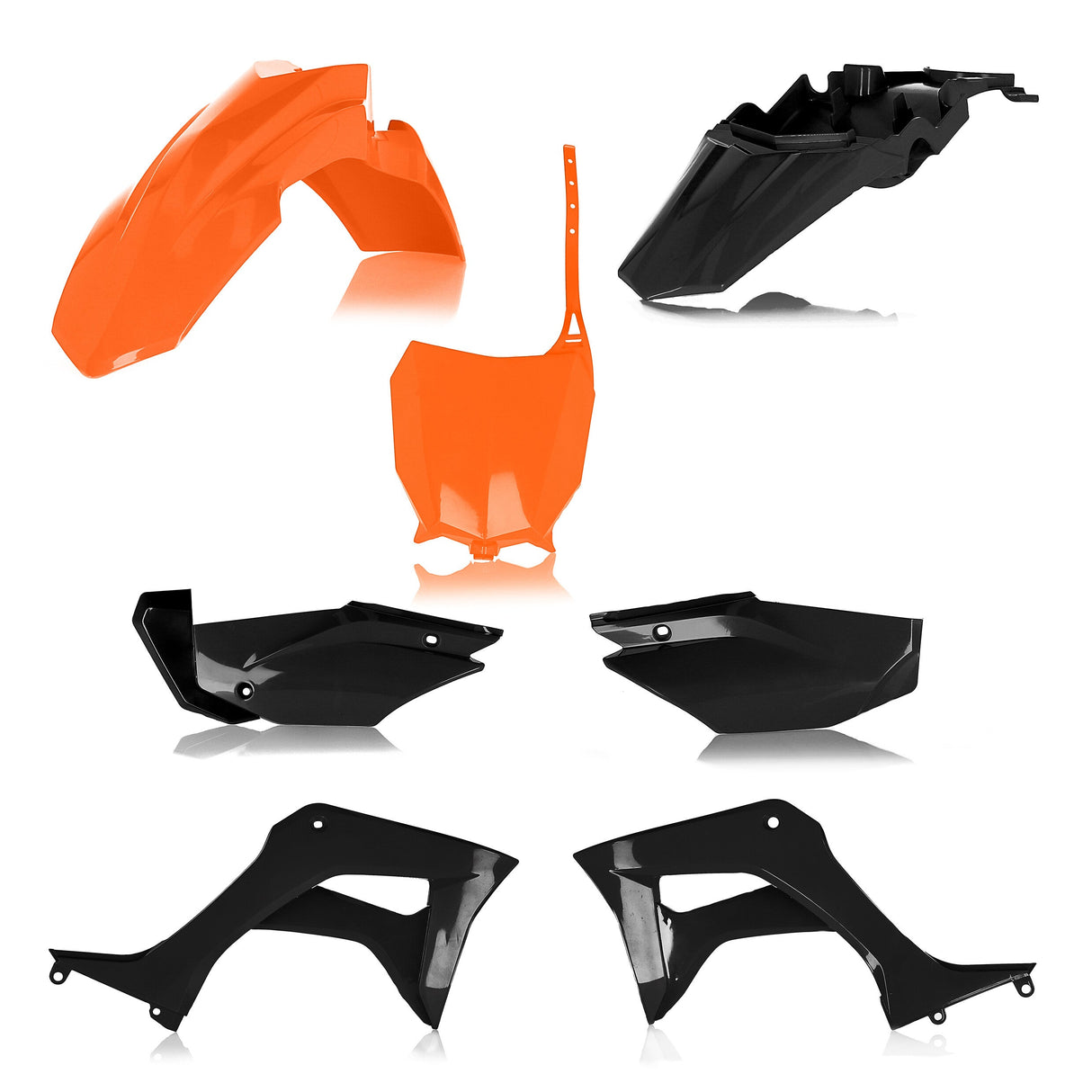 ACERBIS Full Plastic Kit Hon Orange/Black 2861935225