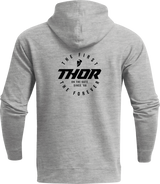 THOR Stadium Zip-Up Hooded Sweatshirt - Heather Gray - XL 3050-6327