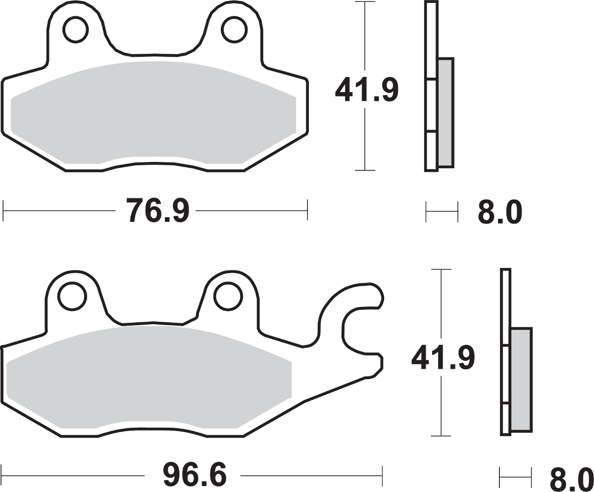 SBS HS Brake Pads - Ninja - 638HS 638HS