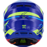 ALPINESTARS SM7 Helmet - Deed - Gloss Blue/Yellow Fluo - XS 8302426-7253-XS