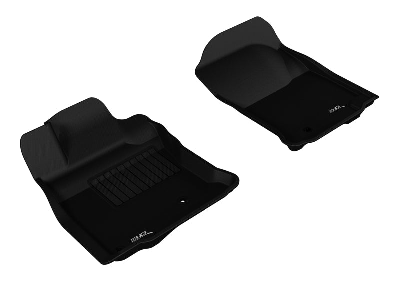 3D MAXpider 2010-2012 Toyota 4Runner Kagu 1st Row Floormat - Black