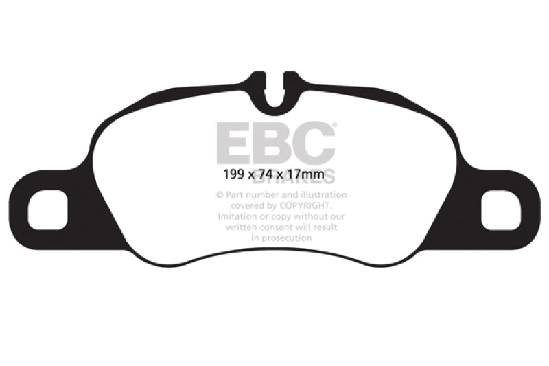 EBC 12-16 Porsche Boxster 2.7L (Cast Iron Rotors Only) Bluestuff Front Brake Pads DP52057NDX