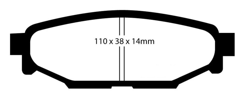 EBC 08-10 Subaru Impreza 2.5 Bluestuff Rear Brake Pads DP51584NDX