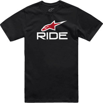 ALPINESTARS Ride 4.0 T-Shirt - Black/White/Red - Large 1214-73112-123-L