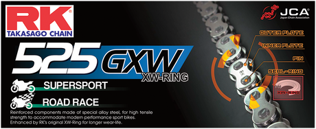 RK 525 GXW - Drive Chain - 120 links 525GXW-120