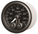 Autometer Stack Pro Control 52mm 100-260 deg F Water Temp Gauge - Black (1/8in NPTF Male) ST3508