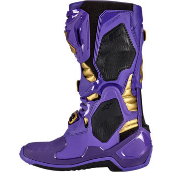 ALPINESTARS Limited Edition Salt Lake Tech 10 Boots - Purple/Gold/Black - US 10 2010020-373-10