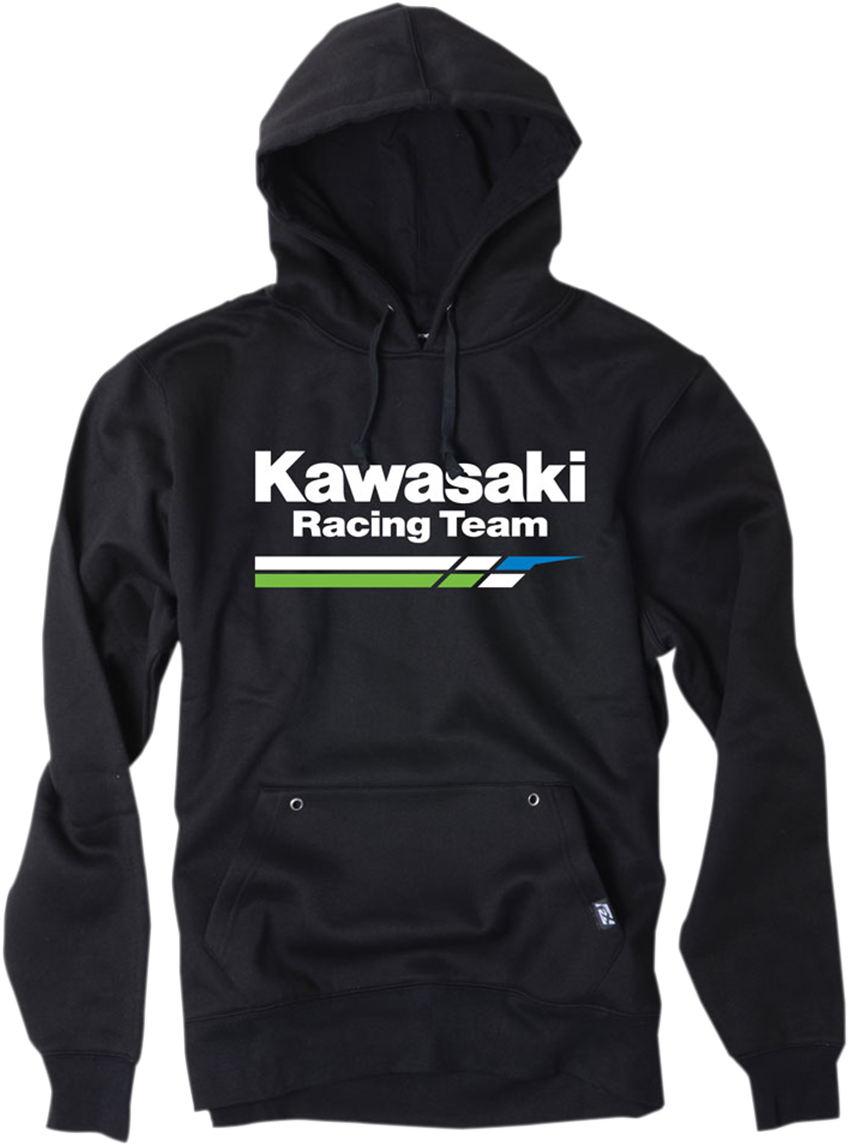 FACTORY EFFEX Kawasaki Racing Pullover Hoodie - Black - Medium NO LARGE K LOGO 18-88122