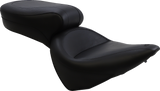 MUSTANG Vintage Style Seat - Wide - Smooth - Black - FXST/FLST 75073