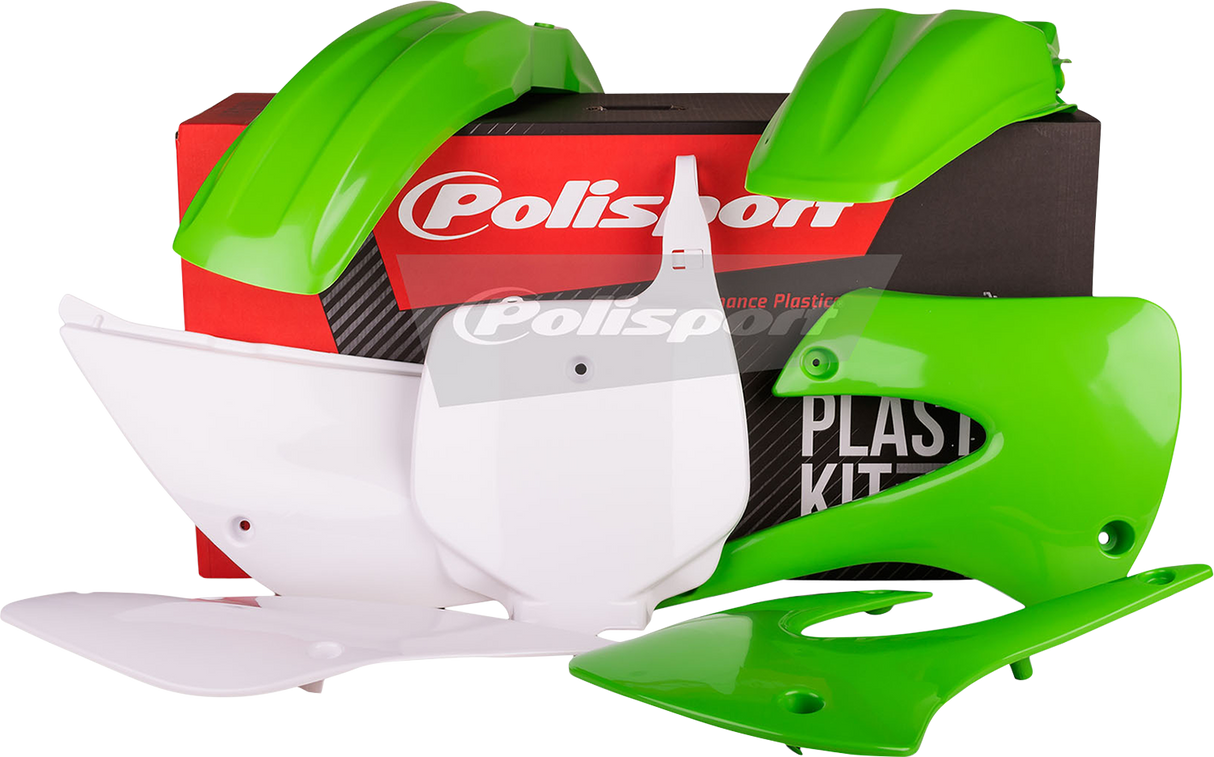 POLISPORT Body Kit - Complete - OEM Green/White/Black - KX 450F 90466