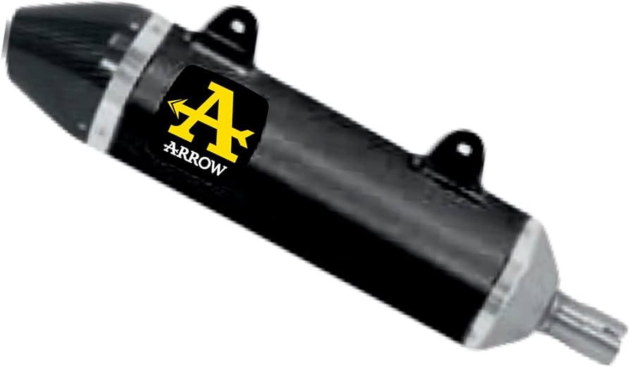 ARROW 52509AKN Aprilia RX/SX 125 2018-2024 Dark Aluminum Slip-on Exhaust "Thunder"